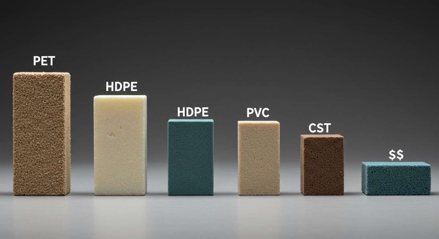 Сравнение стоимости разных видов пластика
