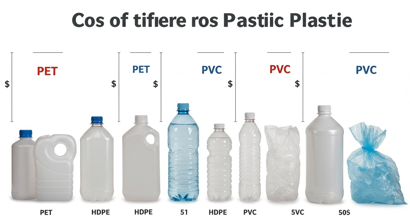 Разные виды пластиков с указанием стоимости Сравнение стоимости различных видов пластика