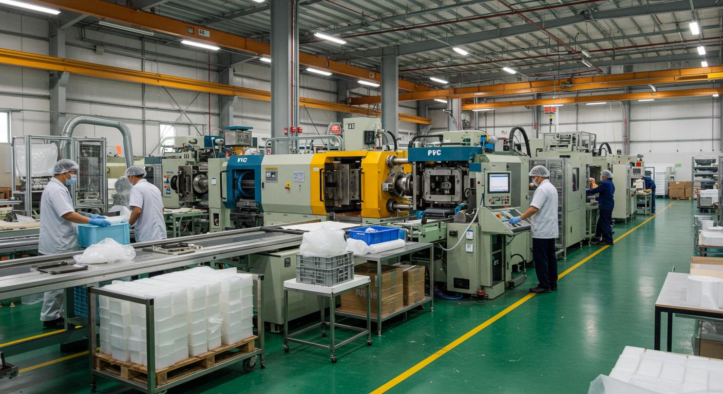 Изготовление пластиковых изделий из ПВХ для упаковки