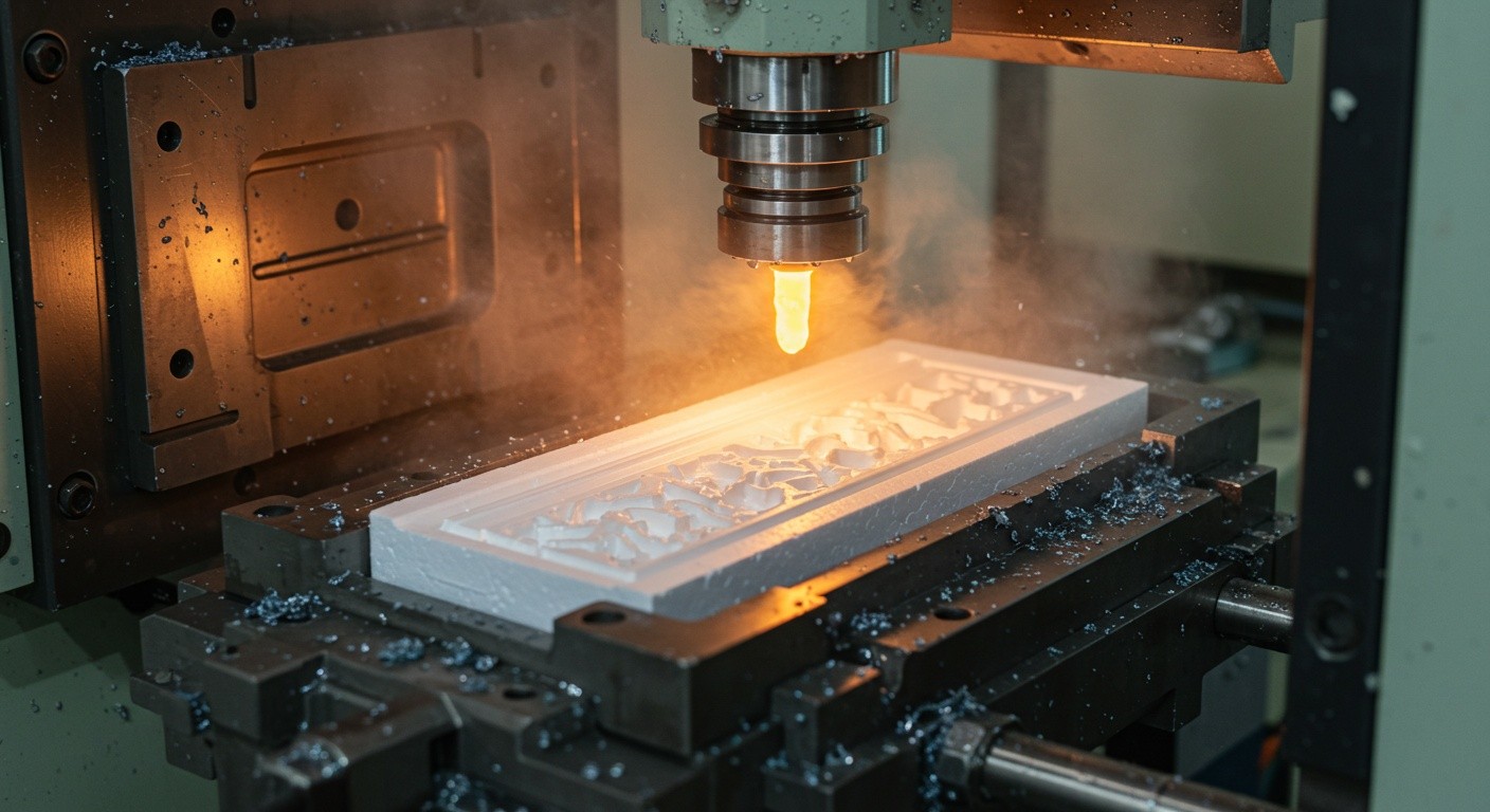 Литьё пластика по полистиролу для строительных деталей