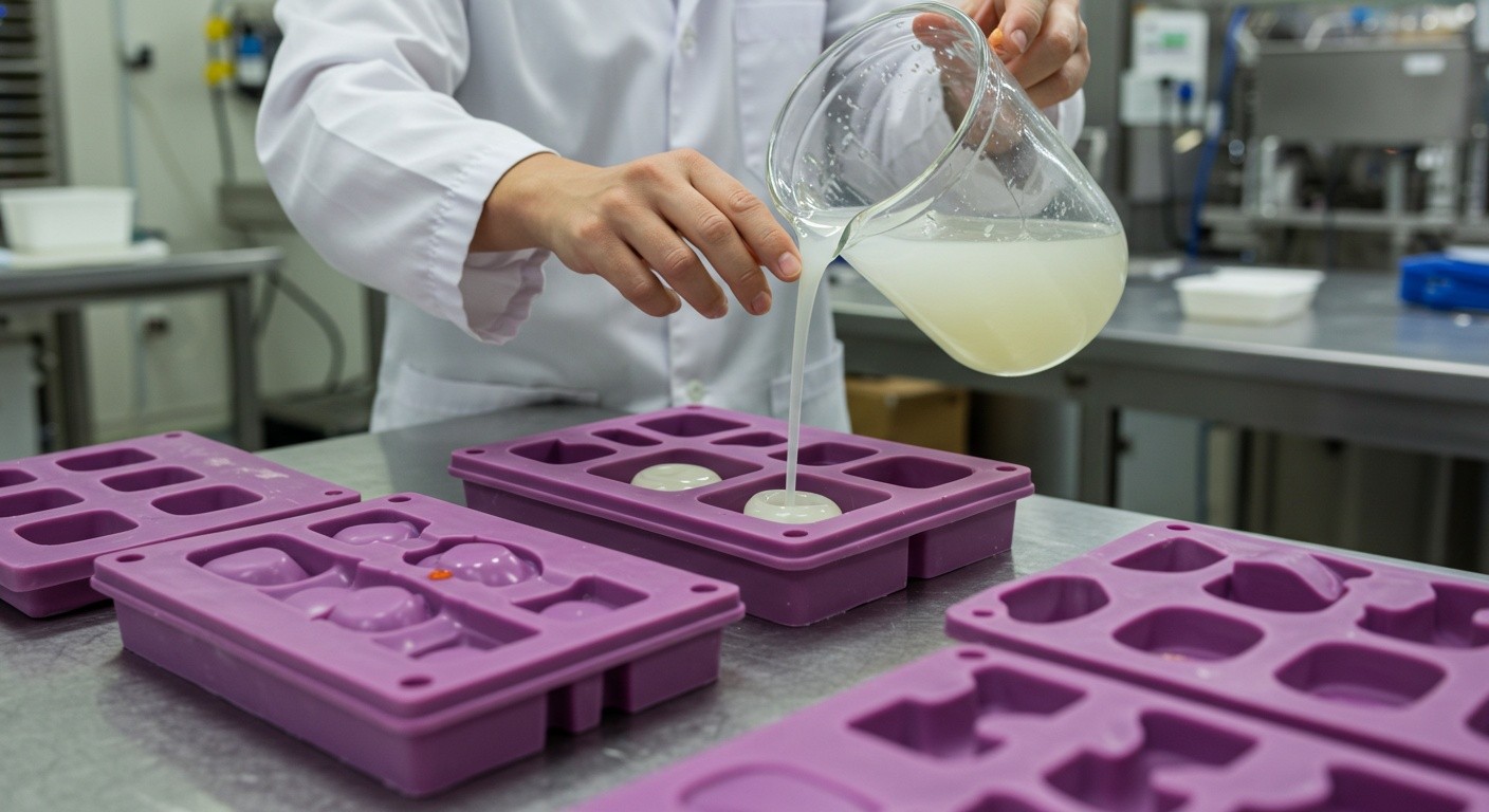 Литьё силиконовых изделий и деталей для пищевой промышленности