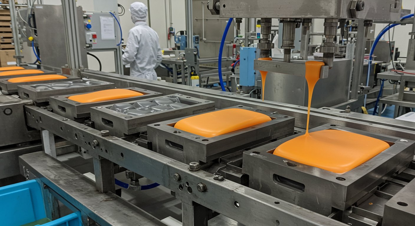 Силиконовые детали для пищевой промышленности