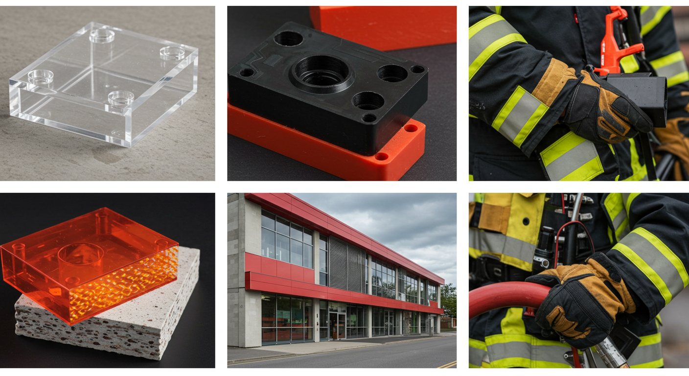 Огнестойкие пластиковые детали Огнестойкие пластиковые детали в производстве