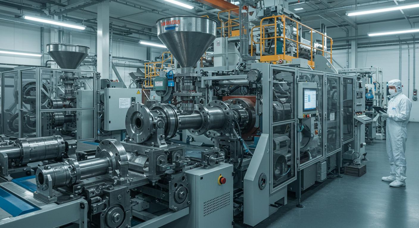 Современная линия экструзии