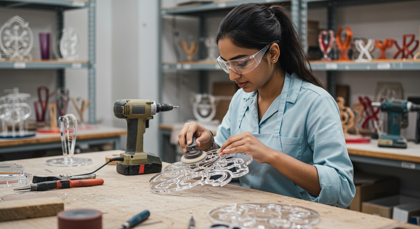 Изготовление пластиковых изделий из акрила для декоративных элементов