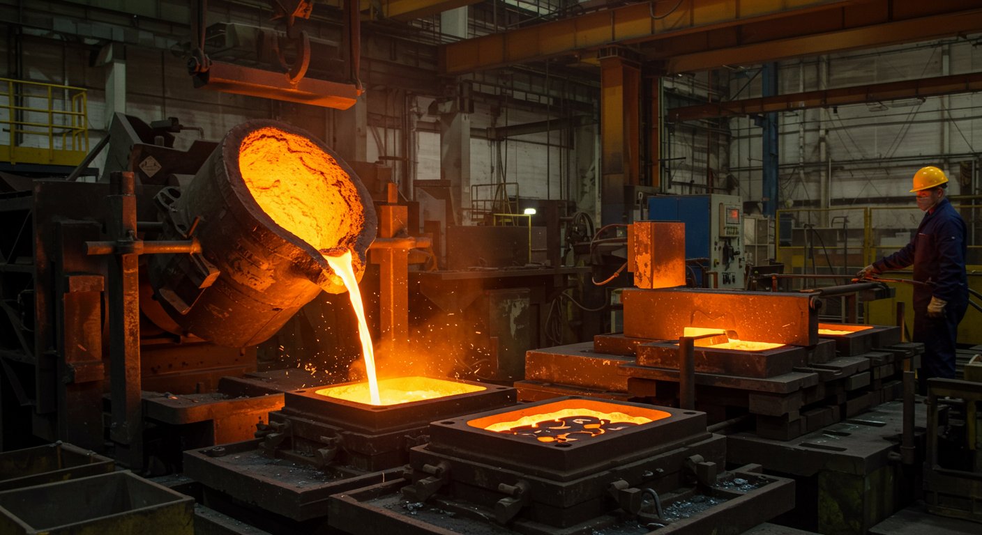 Литьё изделий и деталей квадратной формы для машиностроения