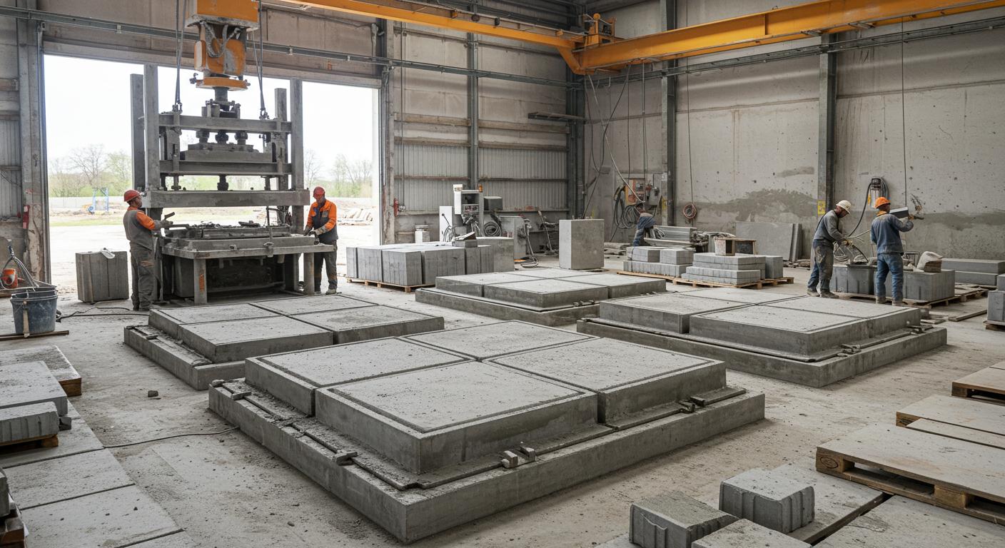 Литьё изделий и деталей квадратной формы для строительной отрасли