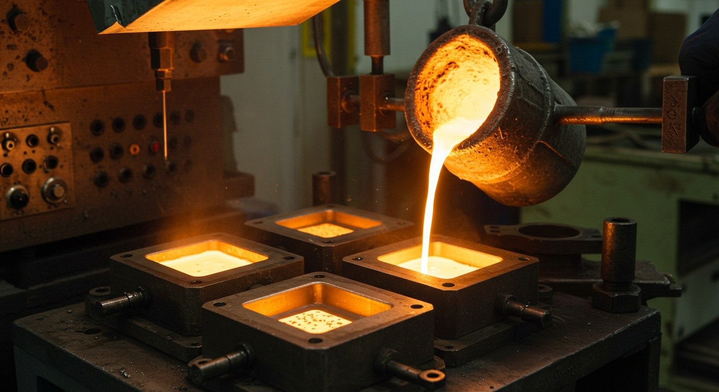 Квадратные литые детали для электроники