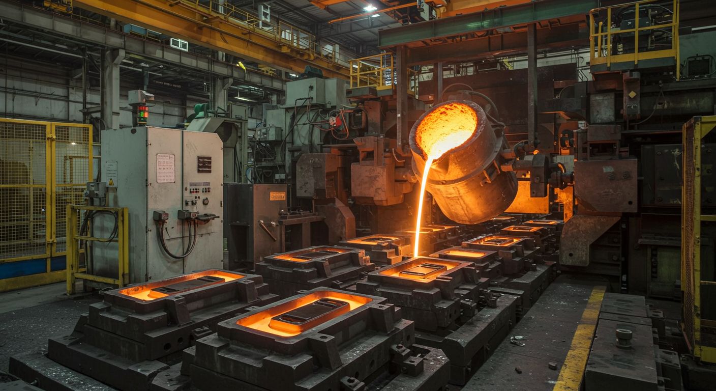 Прямоугольные литые детали для автомобильной промышленности