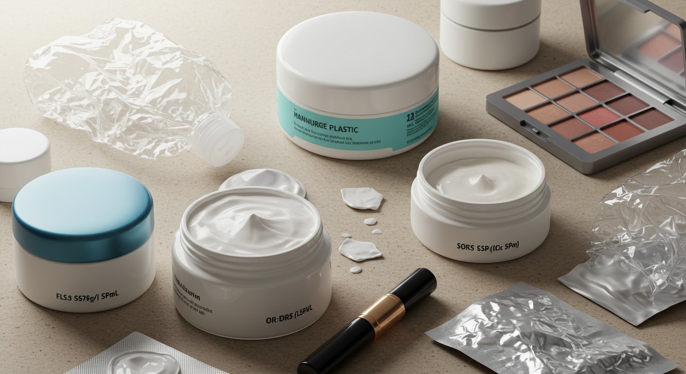 Пример пластиковой косметической упаковки Косметическая упаковка из пластика