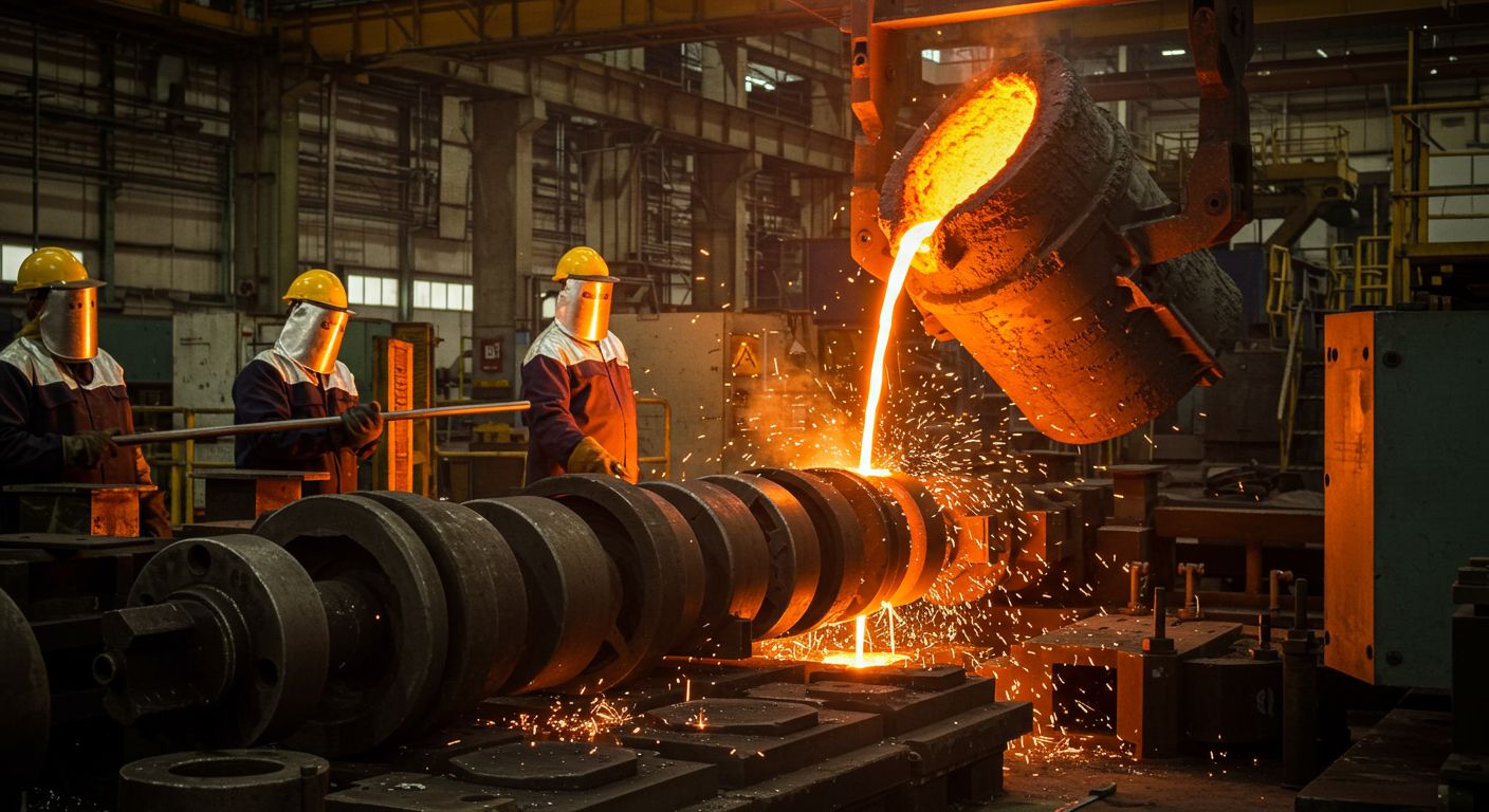 Литьё цилиндрических деталей для автомобилей