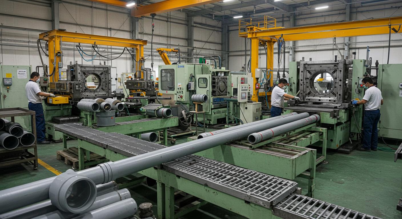 Изготовление пластиковых изделий для водосточных систем