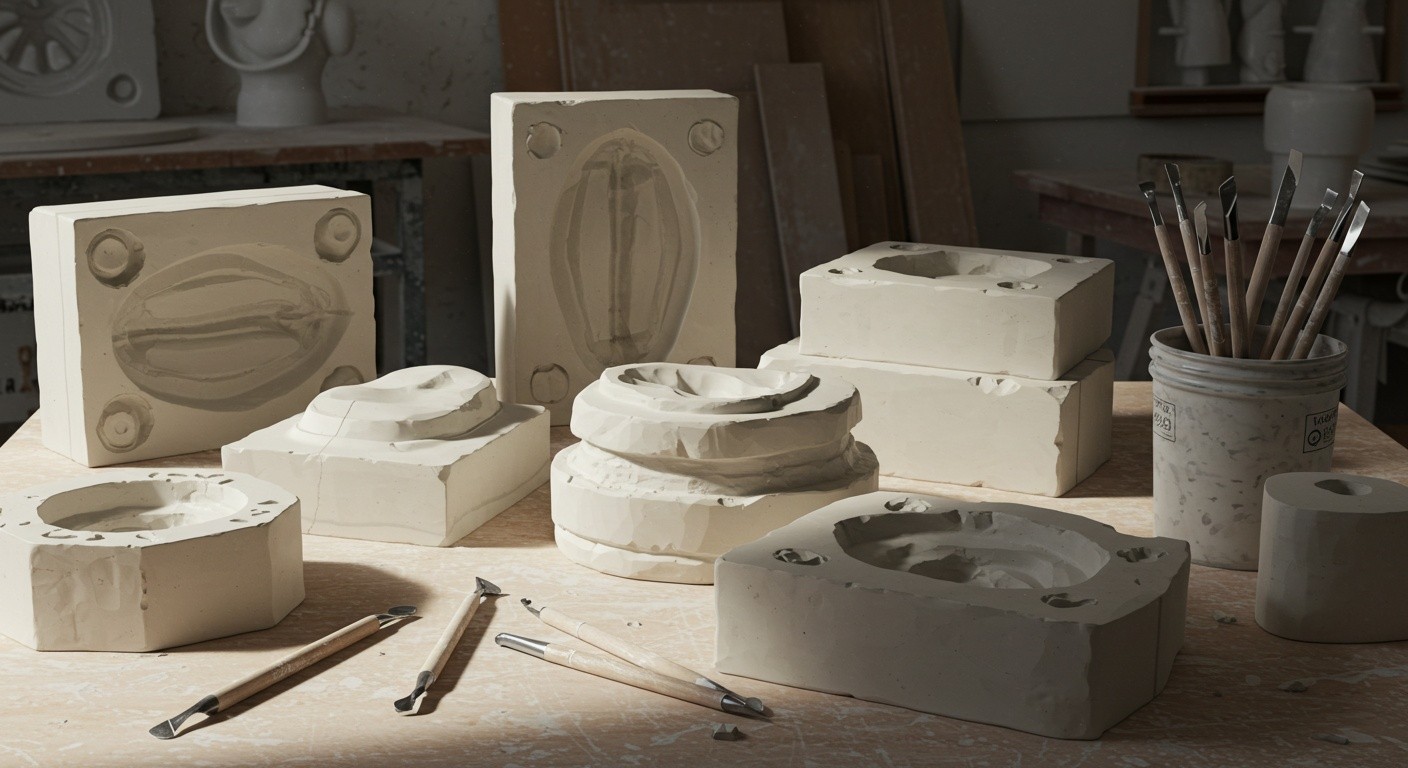 Прототипирование гипсовых форм для литья