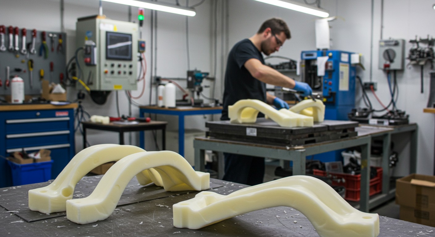 Изготовление пластиковых деталей из полиуретана для амортизаторов