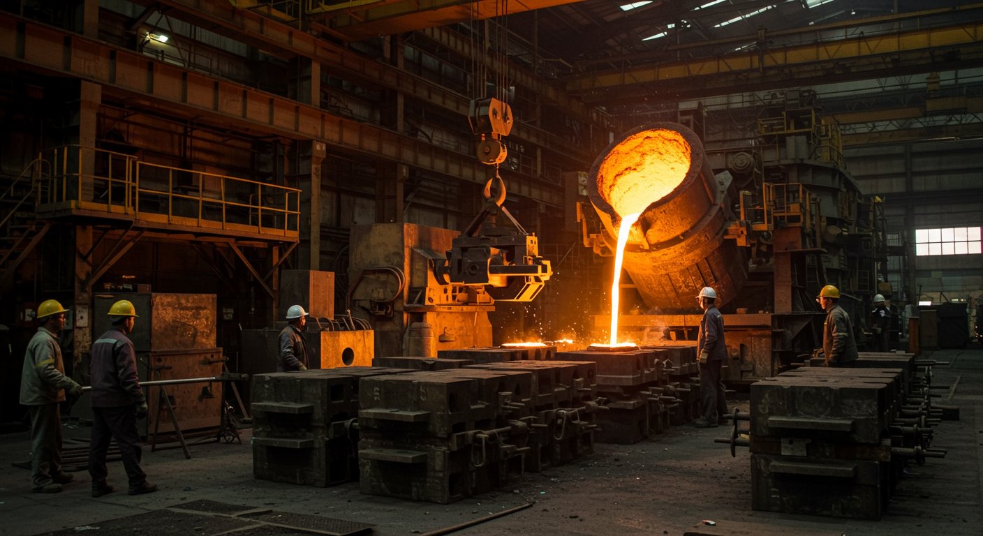 Крупные литые детали для строительства