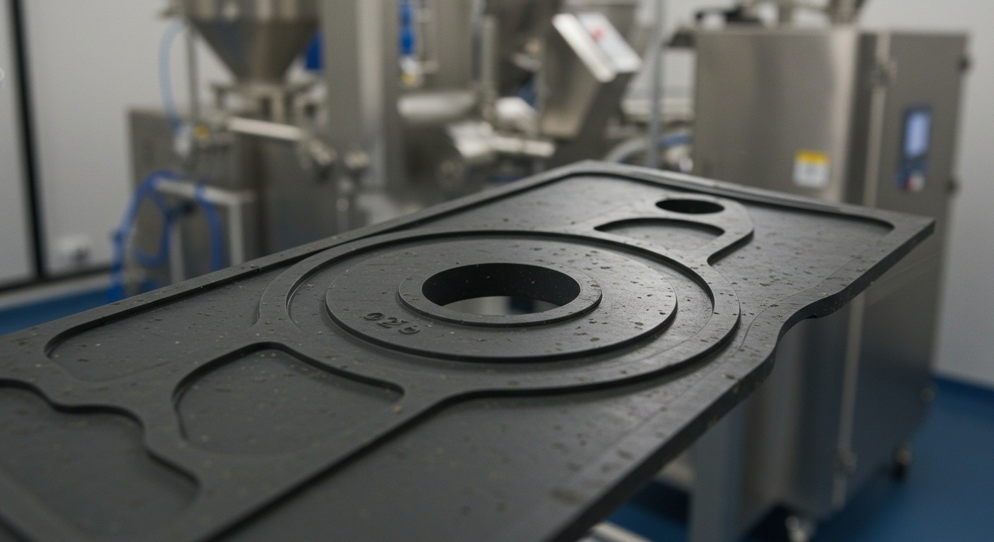 Литье резины для прокладок пищевых машин