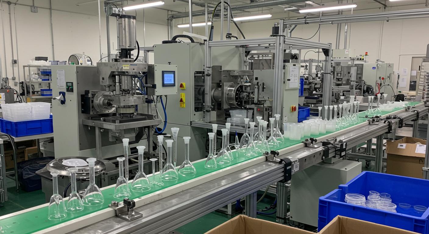 Пластиковая лабораторная посуда