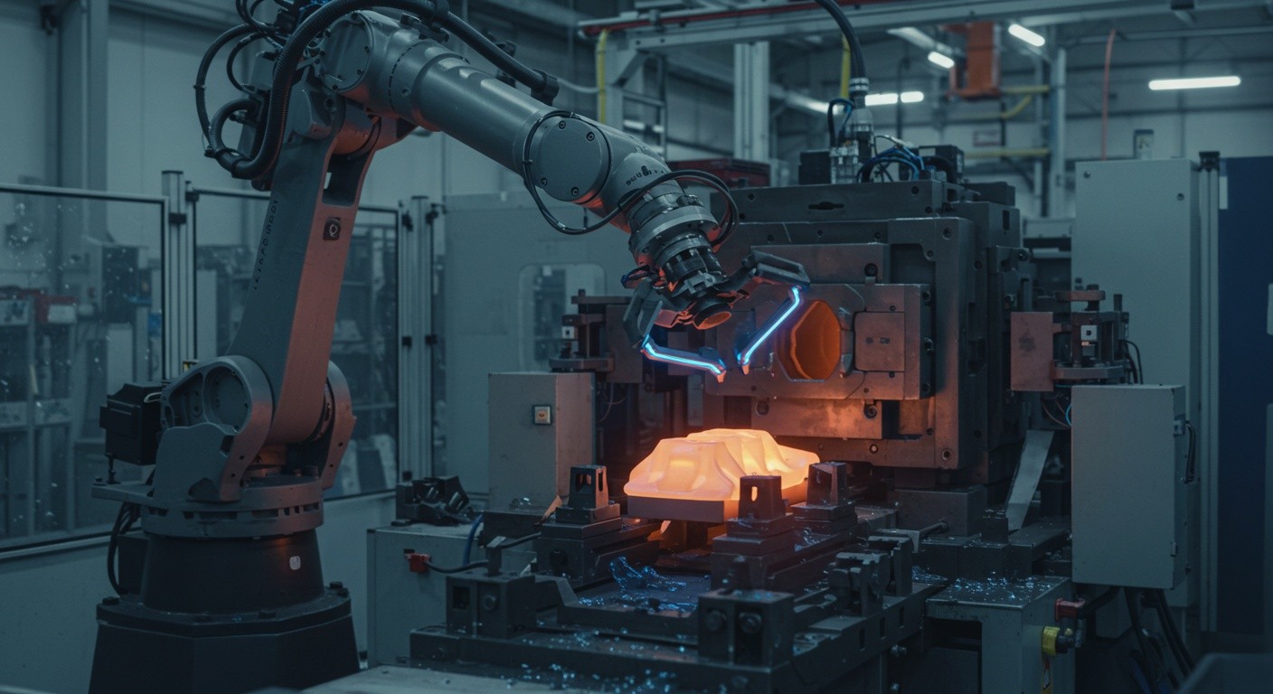 Применение роботизированных манипуляторов в производстве пластика