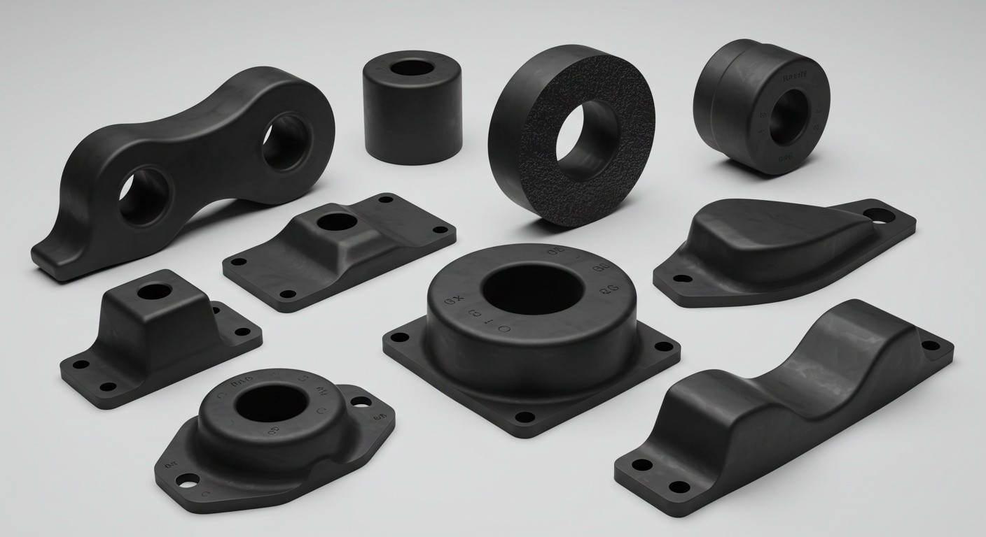 Литье резины для амортизаторов и виброгасителей