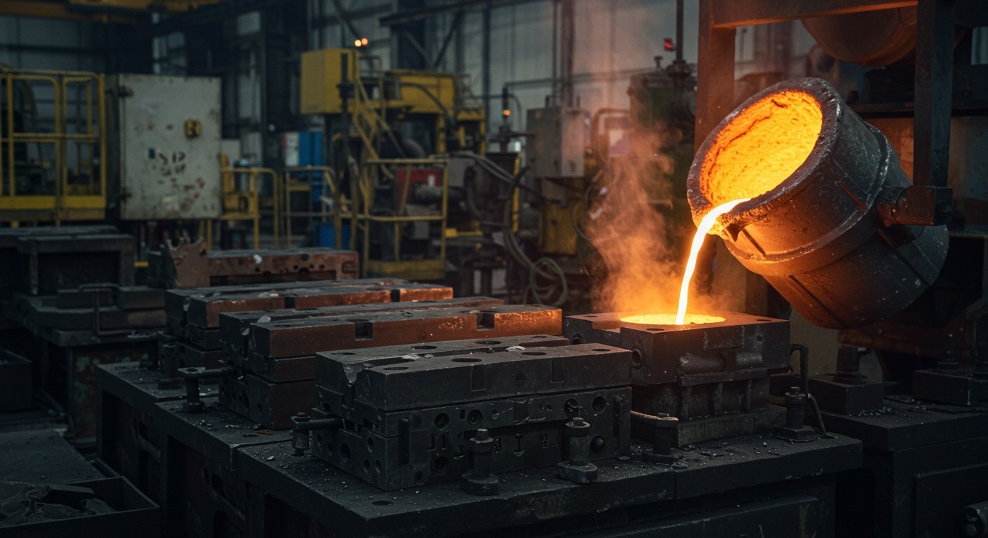 Металлические литые детали для автомобилей