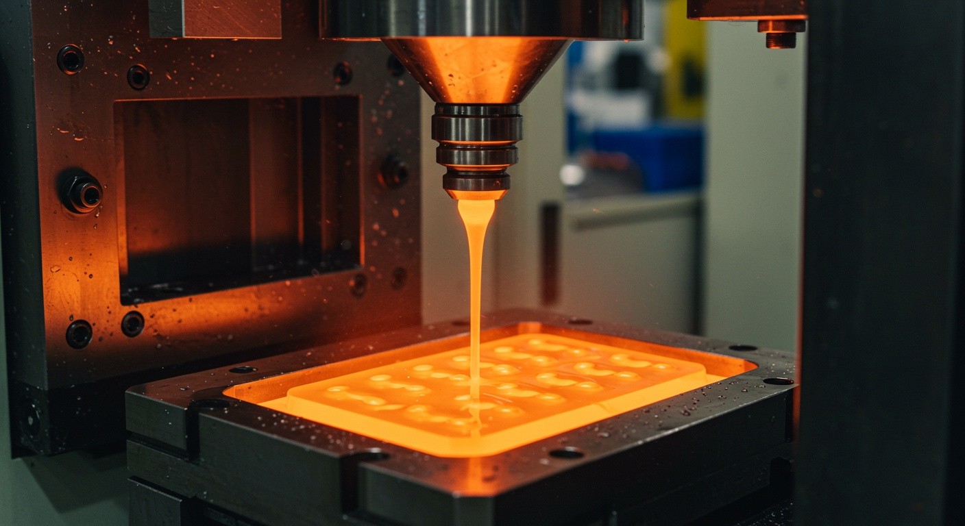 Литьё пластика для промышленных плоских компонентов