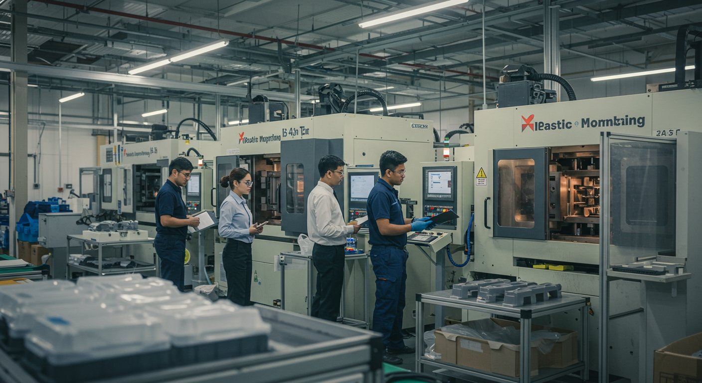 Современные автоматизированные линии для формования пластиковых изделий Автоматизированная линия для формования пластика