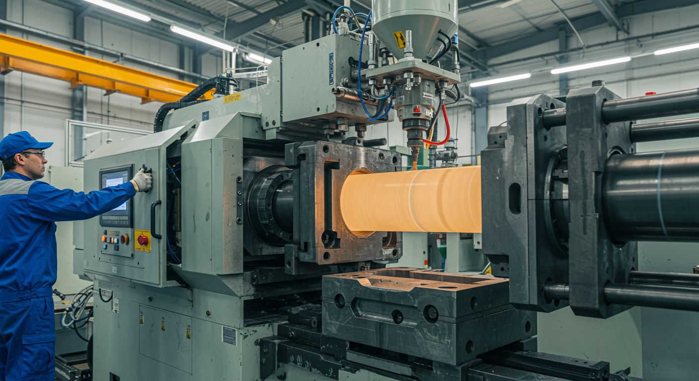 Литьё пластика для промышленных трубопроводов