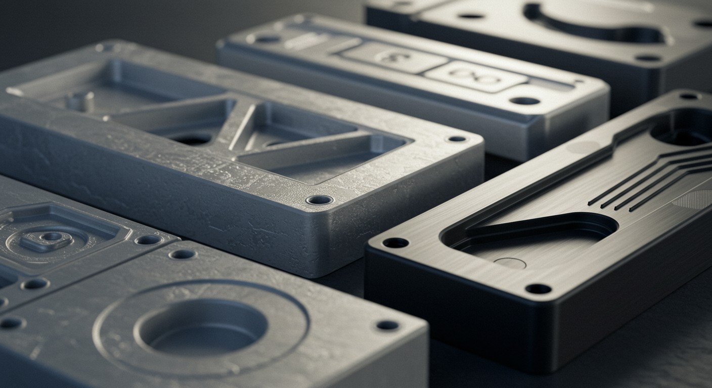 Текстурированные пластиковые детали на производственной линии