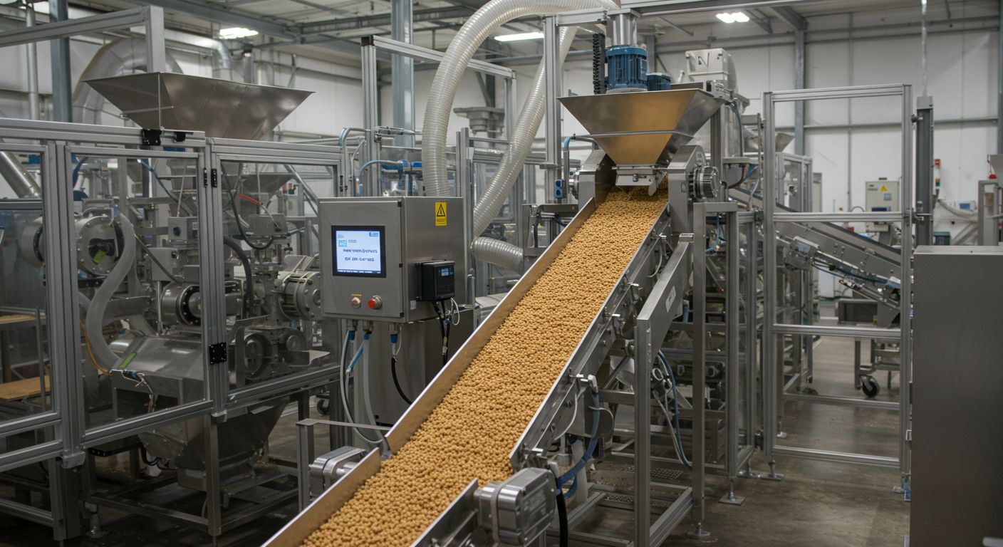 Автоматизированная подача гранул