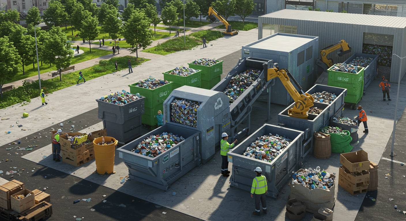 Эффективные решения для переработки отходов Современная линия переработки вторичных материалов