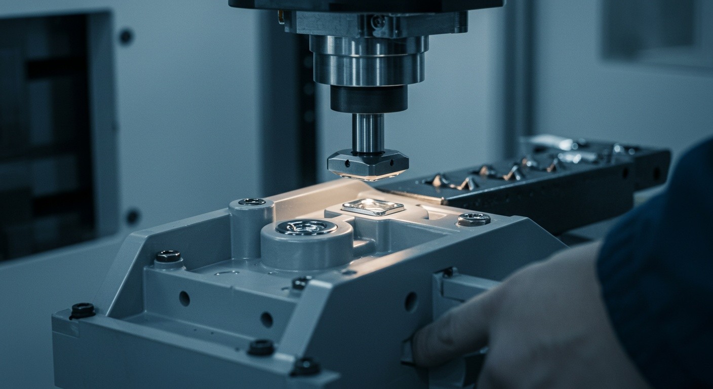 Пластиковая деталь с металлической вставкой