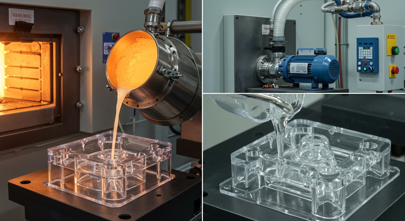Современное оборудование для вакуумного литья пластиковых деталей Процесс вакуумного литья пластика