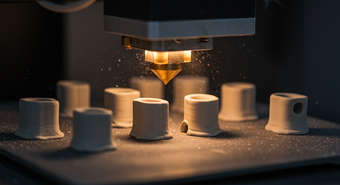 3D печать мелких керамических деталей