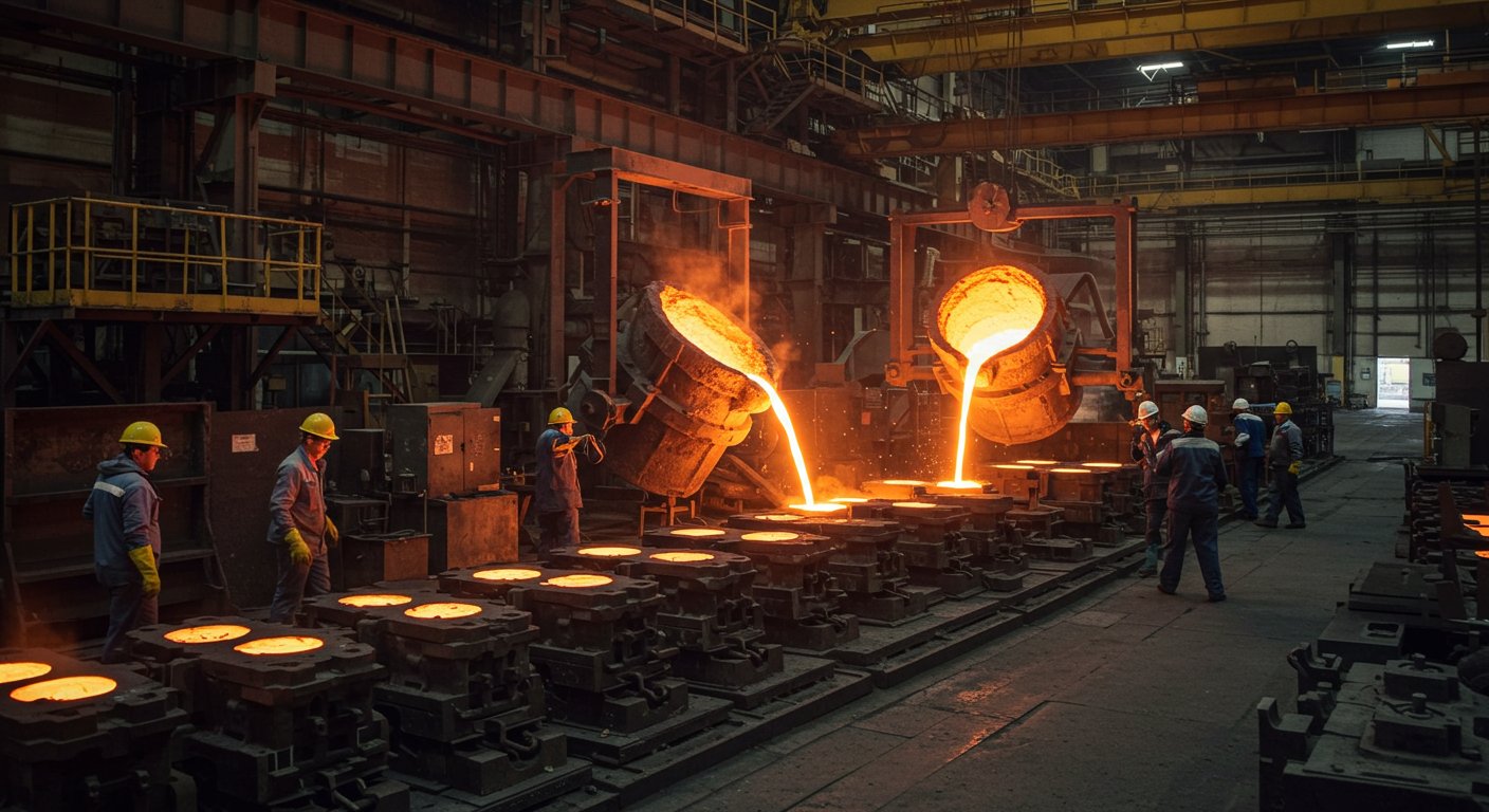 Литьё изделий и деталей для химической отрасли крупных масштабов