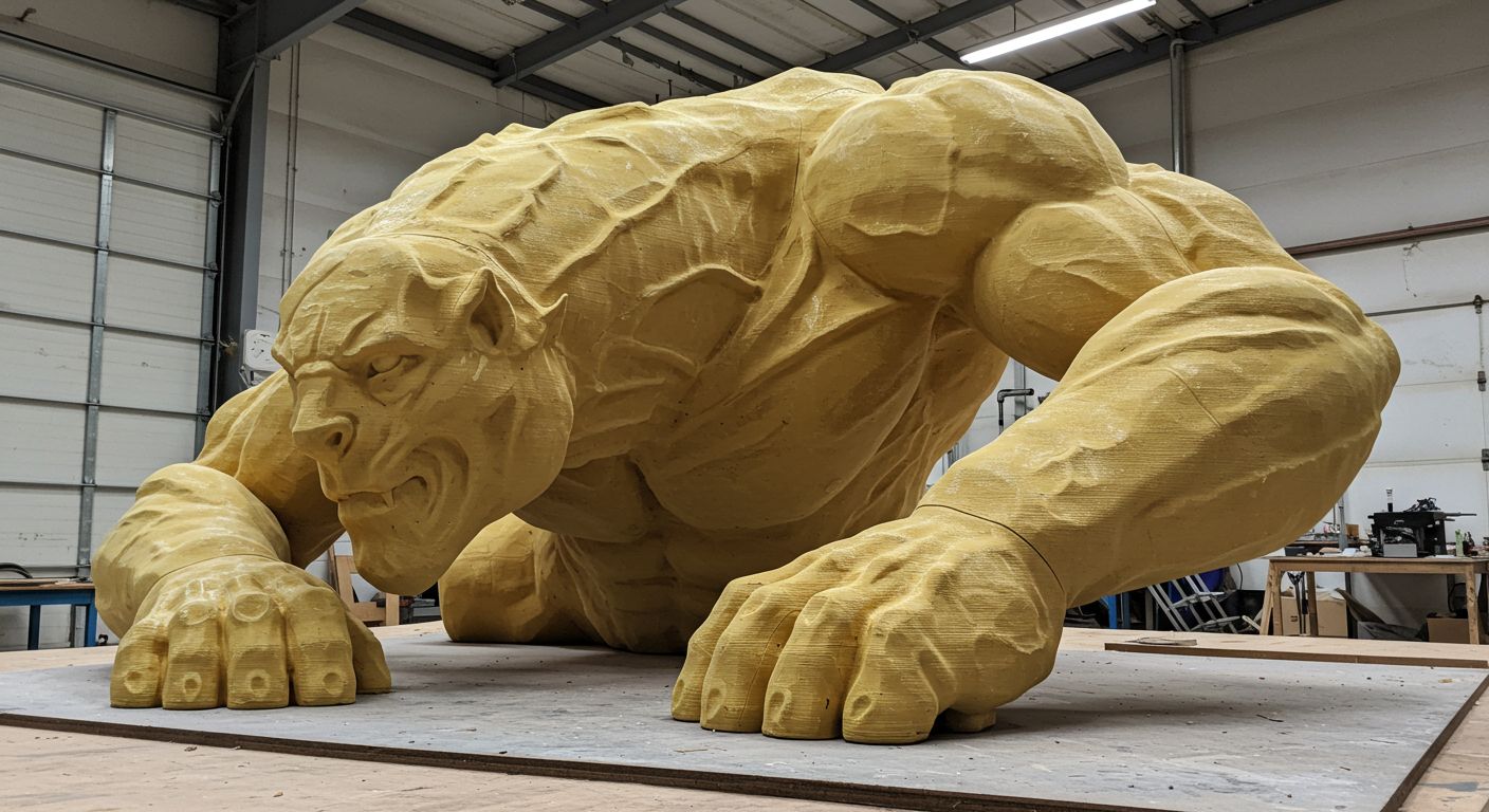 3D печать смоляных крупногабаритных моделей