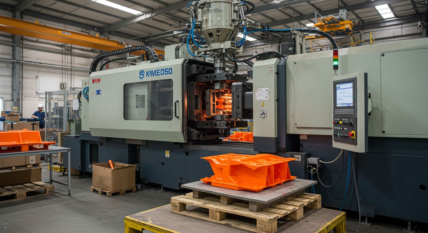 Литьё пластиковых деталей промышленного масштаба для строительной отрасли