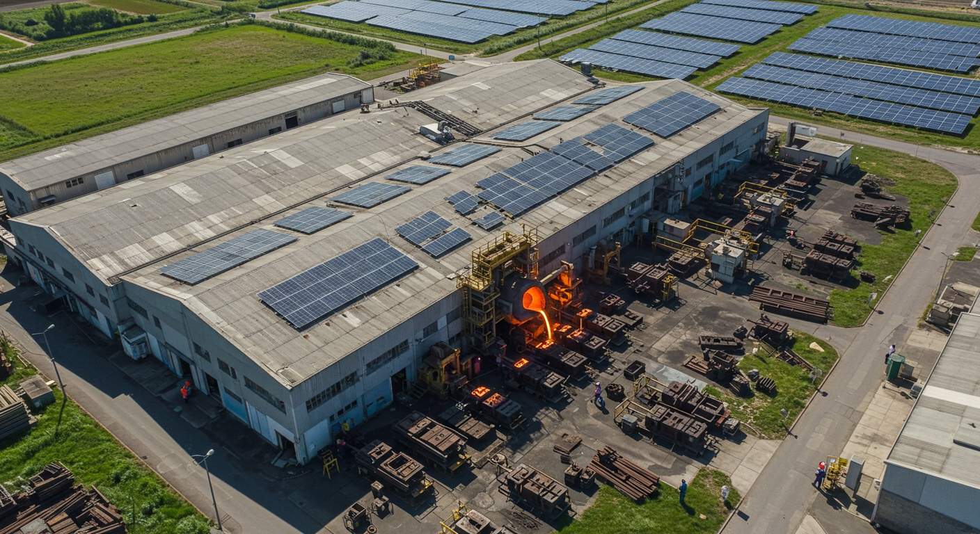 Использование солнечной энергии на предприятиях литья