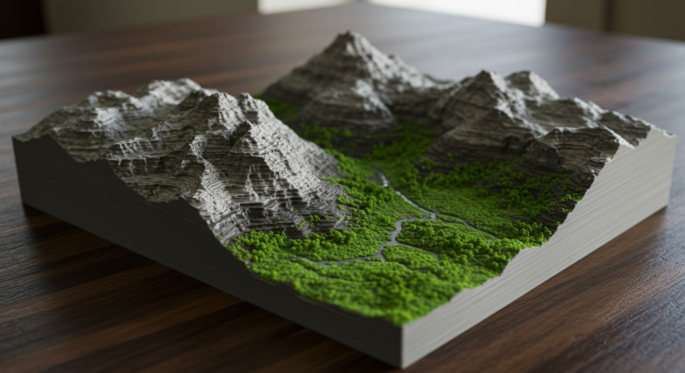 3D печать макета ландшафтного объекта