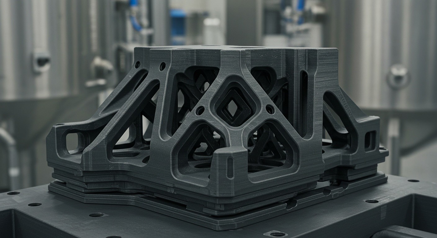 3D печать металлической промышленной конструкции
