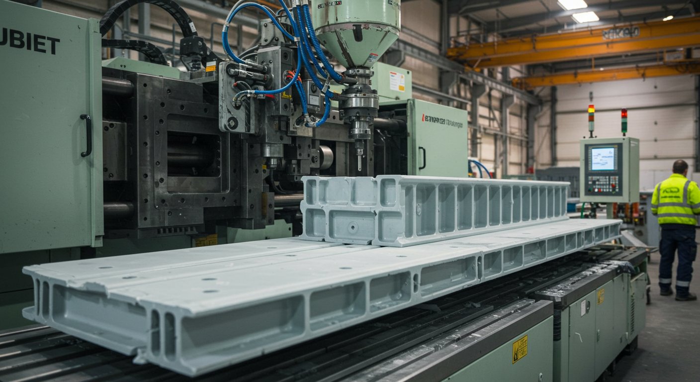 Литьё пластика крупносерийное для строительных деталей