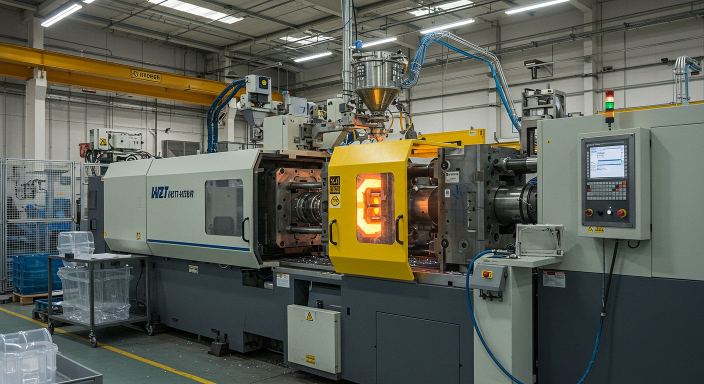 Литьё пластика крупносерийное для промышленных компонентов