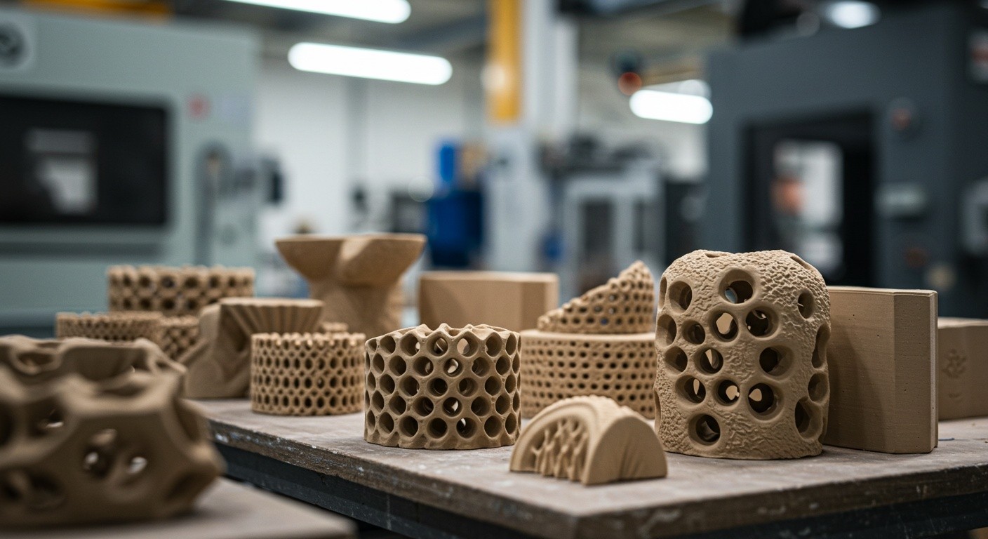 3D печать керамического промышленного элемента