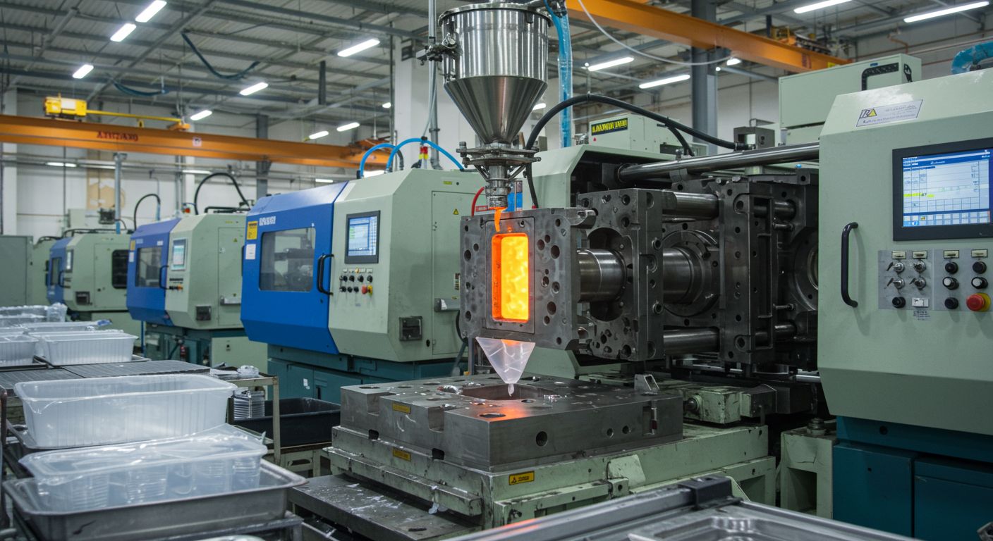 Литьё пластика промышленное для упаковки и емкостей