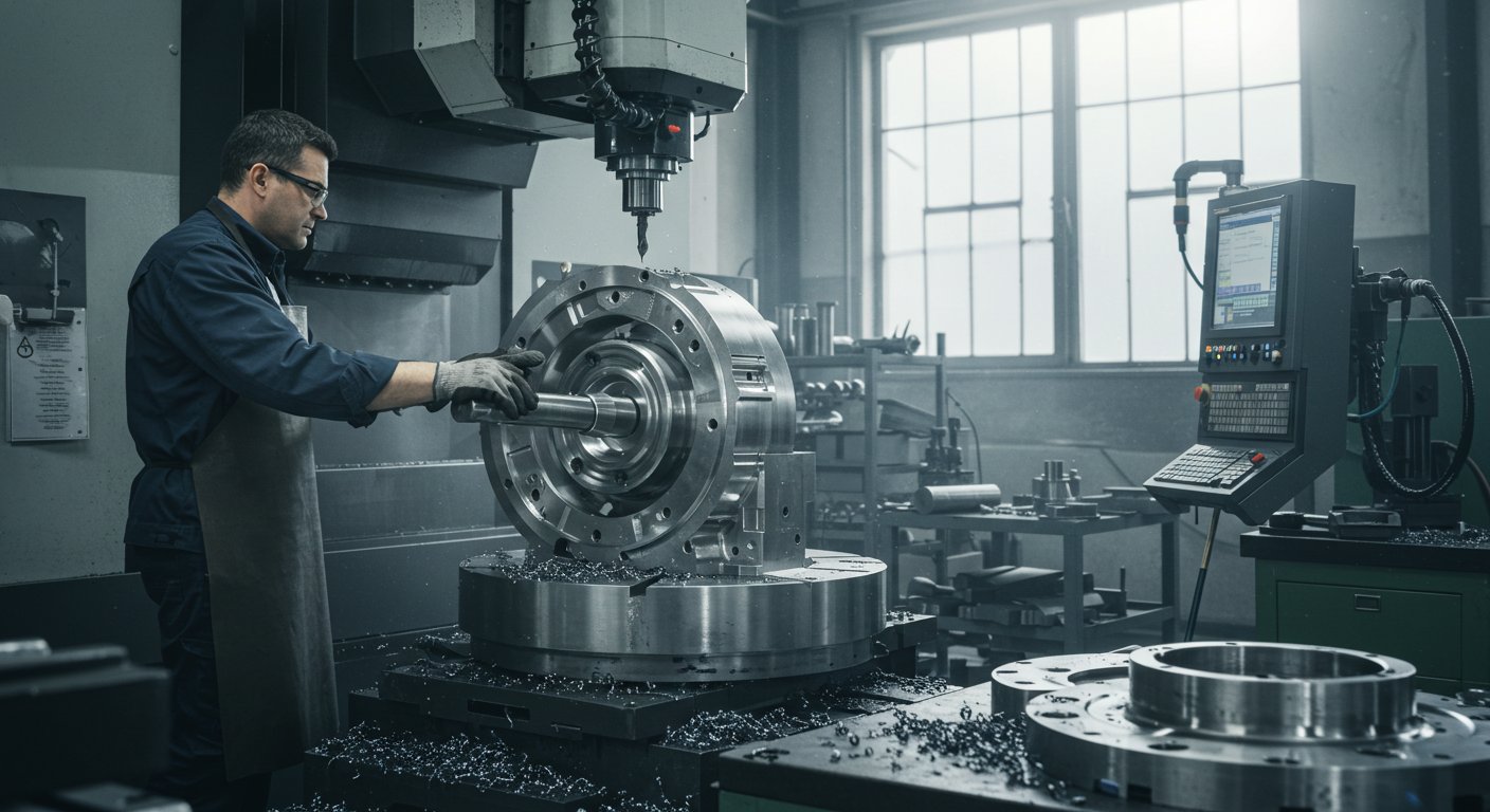 Круглая металлическая деталь