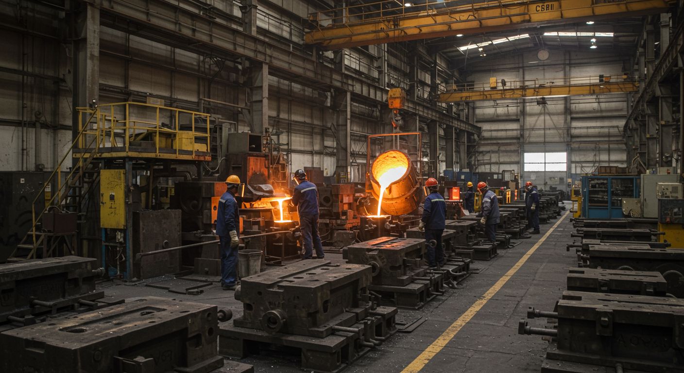 Литьё изделий и деталей для транспортного оборудования средних масштабов