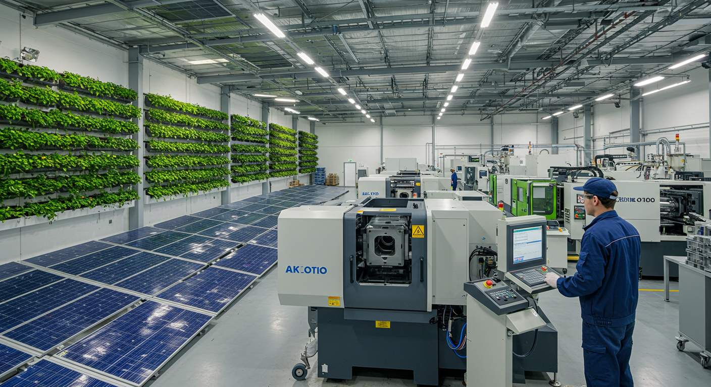 Литьё пластика и концепция зеленых фабрик