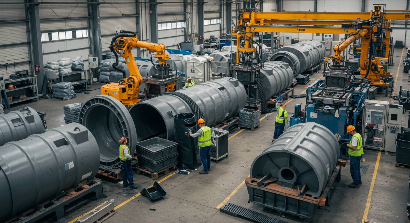 Крупногабаритные пластиковые изделия для строительства