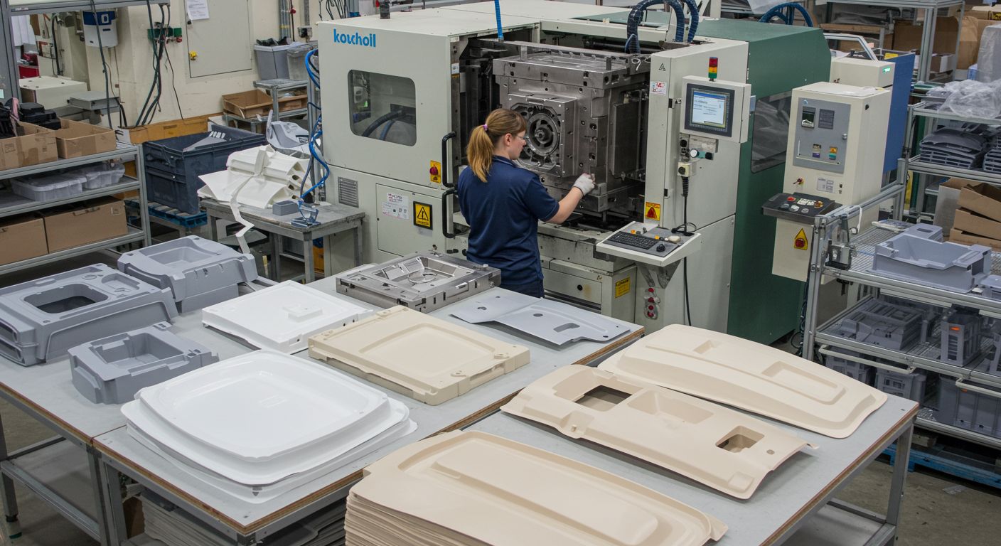 Пластиковые детали плоской формы для бытовой техники