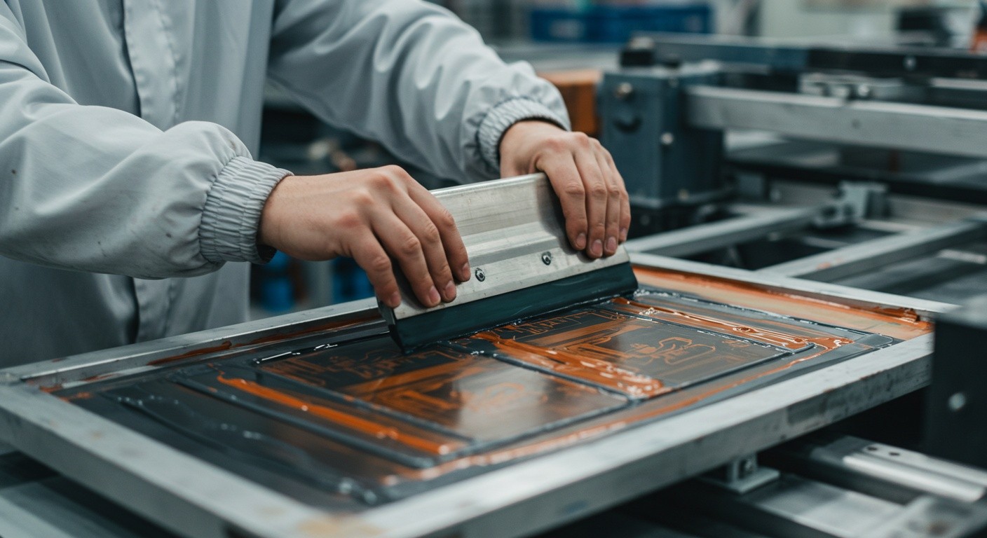 Шелкография на пластиковых деталях