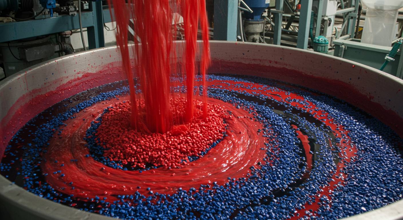 Использование красителей при производстве пластика